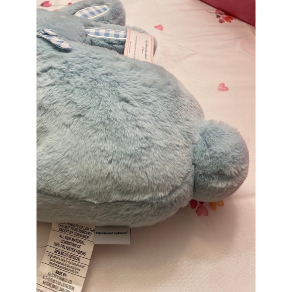 Cupcakes and Cashmere Blue Easter Bunny Pillow - Picture 4 of 7